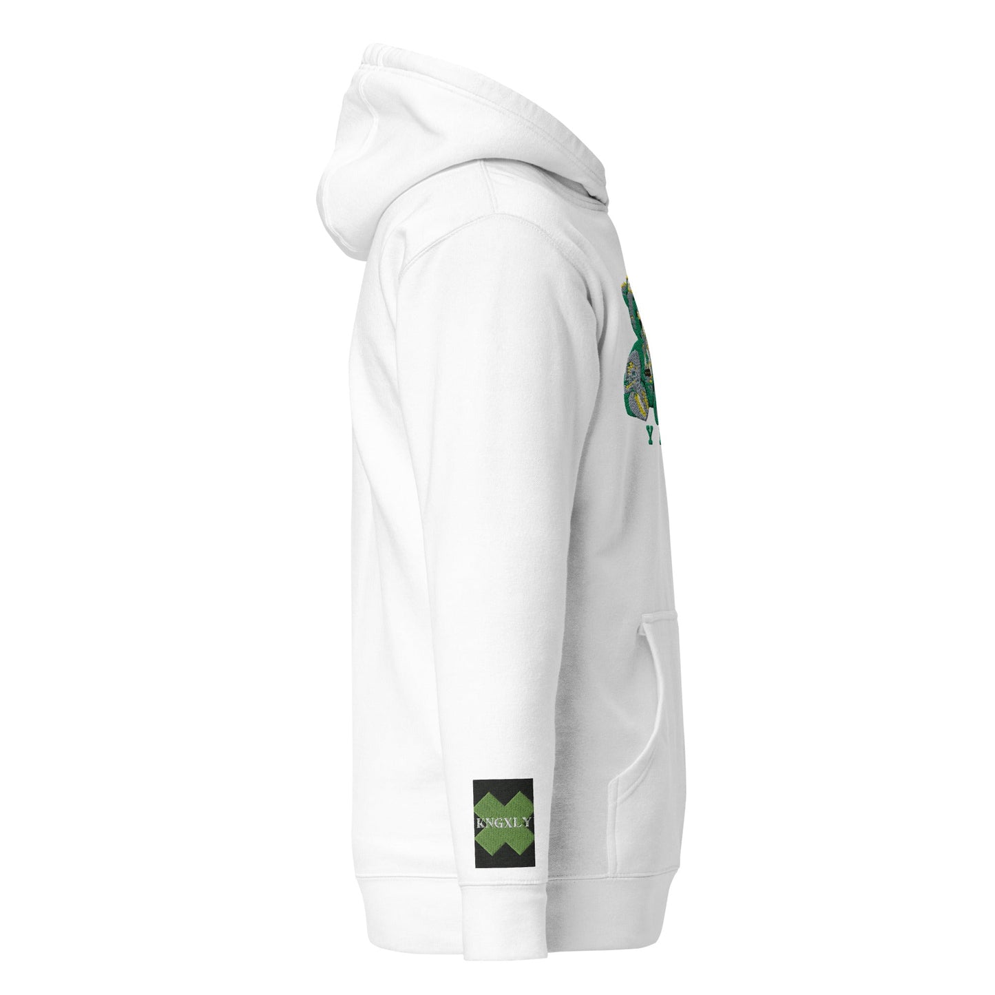 3REE Bear Unisex Hoodie mit Stickerei am Ärmel - 8540746_10774