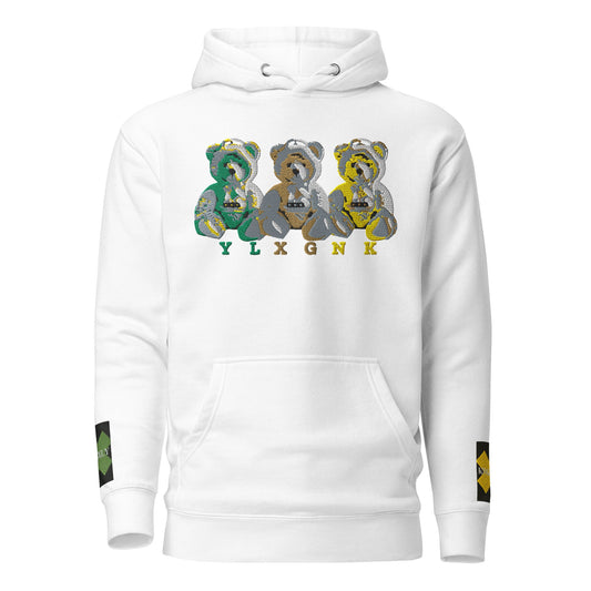 3REE Bear Unisex Hoodie mit Stickerei am Ärmel - 8540746_10774