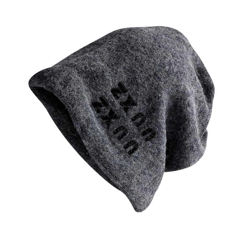 Autumn & Winter Lazy Wind Wool Heap Hat – Korean - Style Warmth - 5814005146474