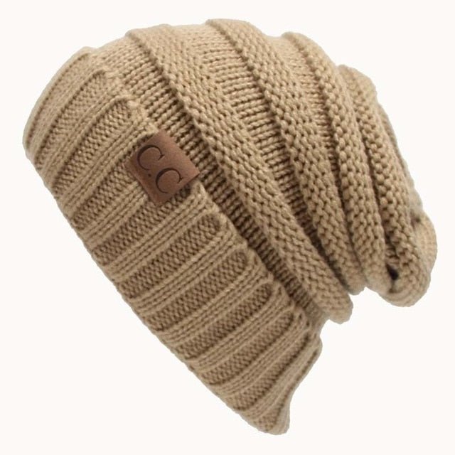 CC Beanies Winter Hat – Knitted Wool Skullies for Men & Women - 8677823E0E8C49B986CF7AF122AEAB40