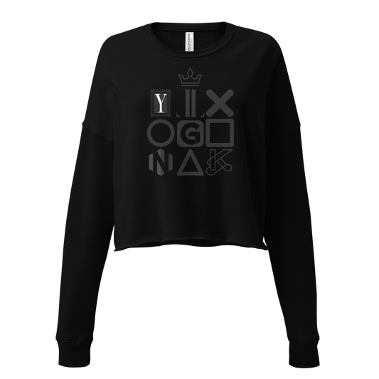 Damen Grafik Crop Sweatshirt – YLXGNK | Bella + Canvas 7503 - Women's Crop Sweatshirt - 9288382_9627
