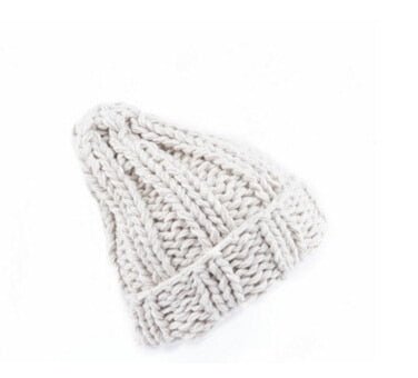 Faux Fur Knitted Beanie Hat – Chunky, Warm Winter Hat for Women - 9361B7D986864AEA89AA3AC8FEFA0F52