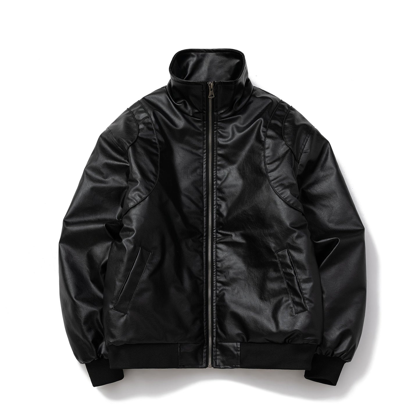 Heavyweight PU Leather Motorcycle Jacket for Men – Autumn & Winter Trend - 507618EA1531418BB8802DBB59CC7673