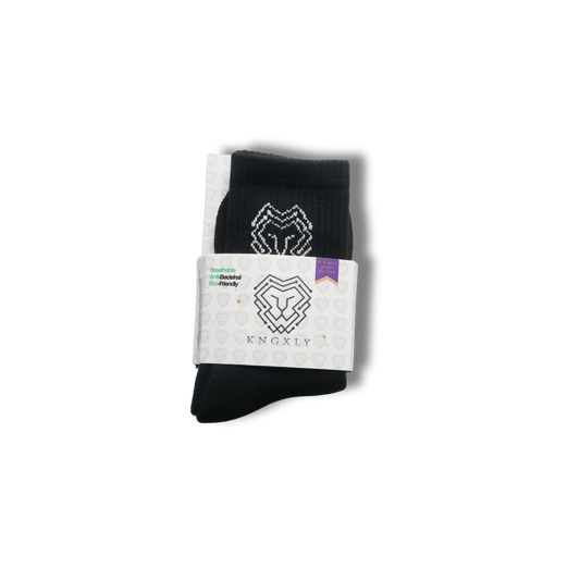 Kids Organic Cotton Athletic Crew Socks – Breathable Sport 5 - 8 Years -
