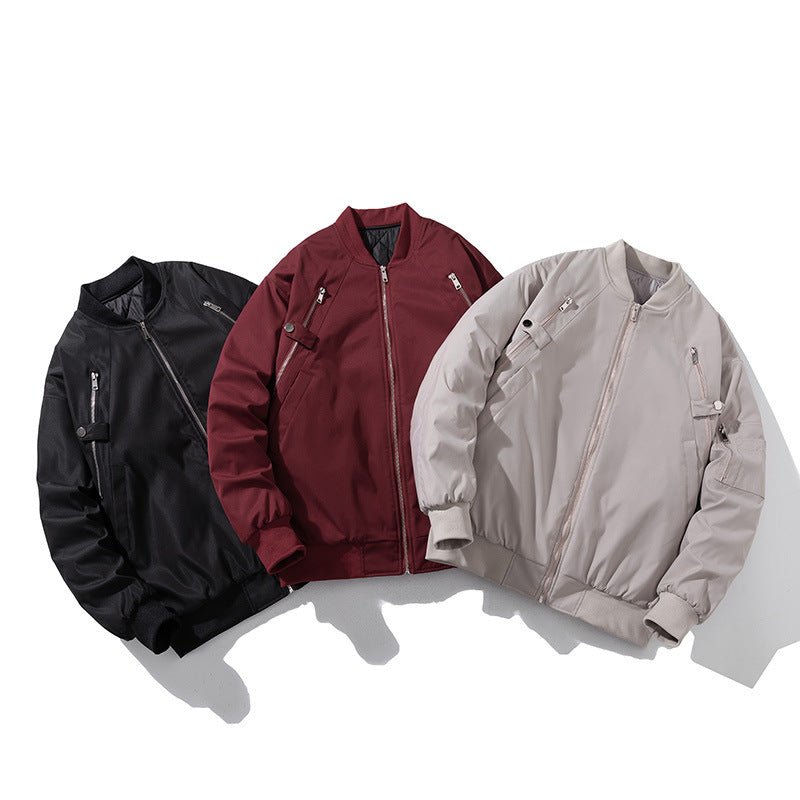 Retro Unisex Baseball Jacket – MA1 Flight Jacket for Autumn & Winter - 95B6F46657C34E1D8DA9FD145CDB5DDA