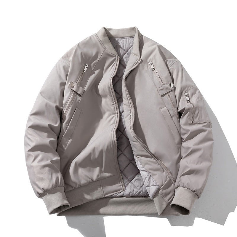 Retro Unisex Baseball Jacket – MA1 Flight Jacket for Autumn & Winter - 95B6F46657C34E1D8DA9FD145CDB5DDA