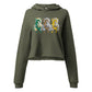 3REE Bear Besticktes Crop Hoodie – Stilvoll & Premium | YLXGNK | Bella + Canvas 7503 - Women's Crop Sweatshirt - 1840767_9643