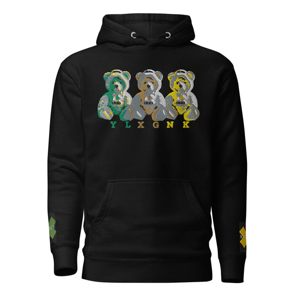 3REE Bear Unisex Hoodie mit Stickerei am Ärmel - 8540746_10779