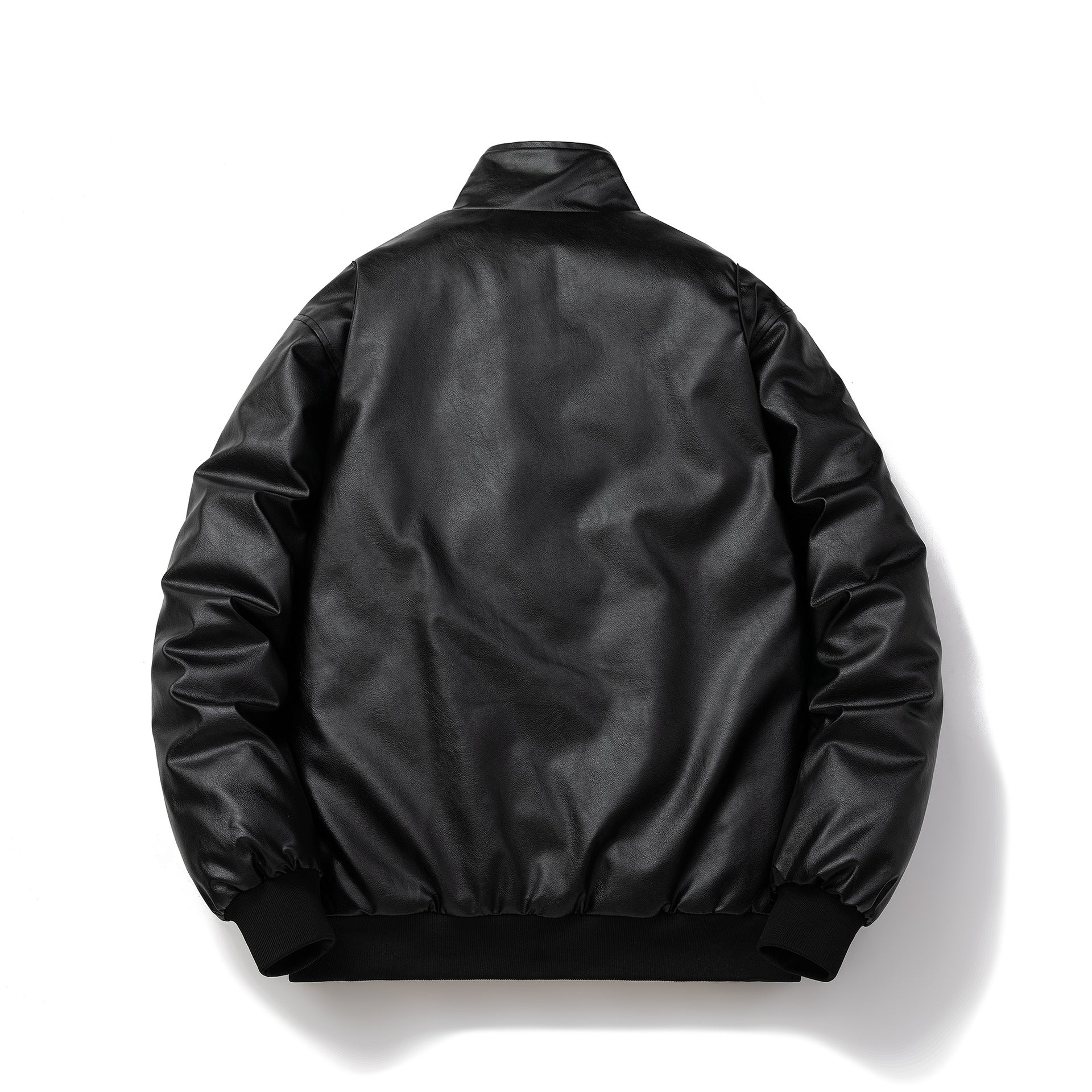 Heavyweight PU Leather Motorcycle Jacket for Men – Autumn & Winter Trend - 507618EA1531418BB8802DBB59CC7673