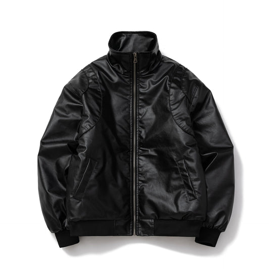 Heavyweight PU Leather Motorcycle Jacket for Men – Autumn & Winter Trend - 507618EA1531418BB8802DBB59CC7673