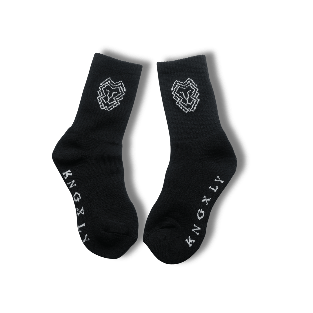 Kids Organic Cotton Athletic Crew Socks – Breathable Sport 5 - 8 Years - 