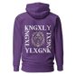 KNGXLY Unisex Hoodie – Auffälliges Löwenkopf - Rückenprint - 5004906_13911