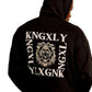 KNGXLY Unisex Hoodie – Auffälliges Löwenkopf - Rückenprint - 5004906_13911