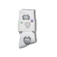Organic Cotton Athletic Crew Socks - Allover Jacquard Performance Sport Socks - 