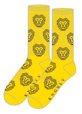 Organic Cotton Athletic Crew Socks - Allover Jacquard Performance Sport Socks - 