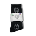 Organic Cotton Athletic Crew Socks - Allover Jacquard Performance Sport Socks - 