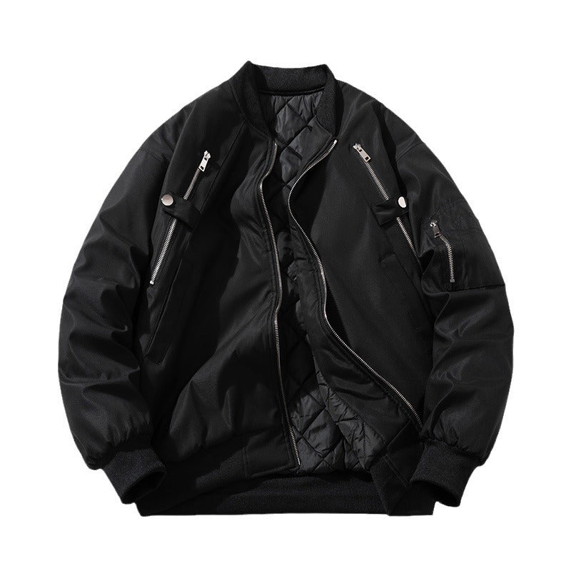 Retro Unisex Baseball Jacket – MA1 Flight Jacket for Autumn & Winter - E787E16991C44F1FB86DD76E24C4057E