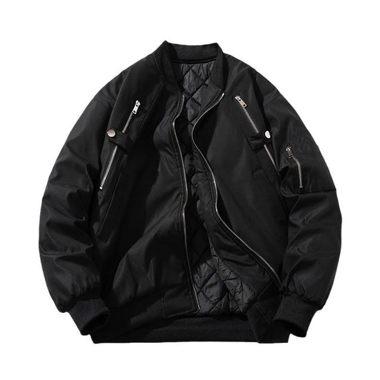 Retro Unisex Baseball Jacket – MA1 Flight Jacket for Autumn & Winter - E787E16991C44F1FB86DD76E24C4057E